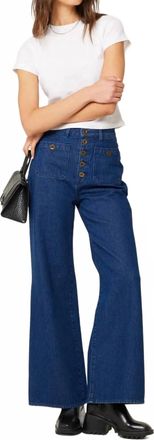 Rolla's Womens Flared Jeans In Dark Vintage