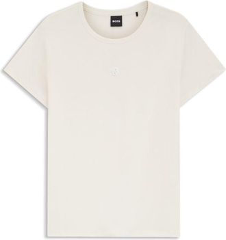 BOSS Mercerised-cotton T-shirt in a regular fit