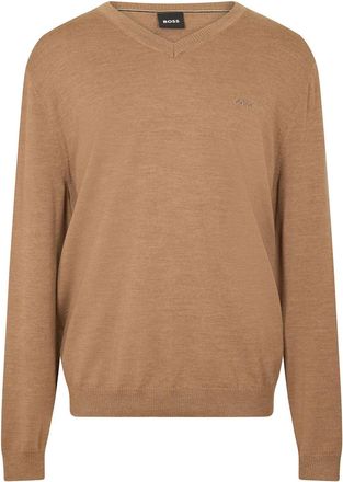 HUGO BOSS Mens Batisse E Knitted Top in Medium Beige - Size X-Large