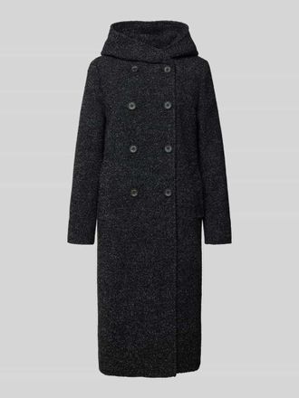 Gil Bret Mantel mit Kapuze aus Baumwoll-Mix mit Woll-Anteil in Black, Größe 36