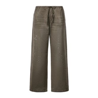 Acne Studios Wide Broeken - Heren - Broeken - Groen - Maat: L