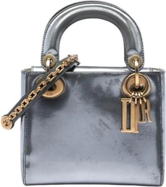 Dior Pre-owned Lady Dior Handbag - Dames - Vintage Handtas - Grijs - ONE Size - Leer - Vintage