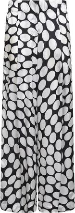 Dries Van Noten Viscose Soft Ellipses-Printed Wide-Leg Broeken - Dames - Wijde Broeken - Veelkleurig - XS - Broeken