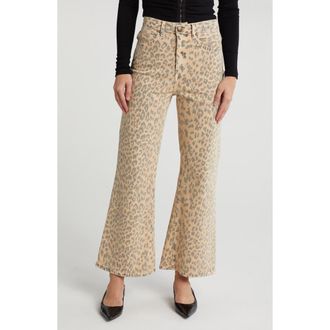 The Great. The Kick Bell Jeans in Vintage Leopard at Nordstrom Rack, Size 24