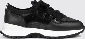 Doucal's Low-Top Sneakers in Calfskin and Wool with a Bicolor Design