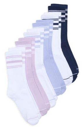 90 Degree by Reflex 6-Pack Ribbed Crew Socks in Color Combo at Nordstrom Rack