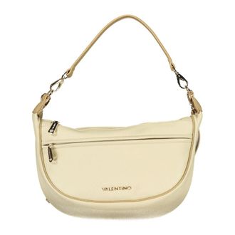 Mario Valentino Shoulder Bags, female, Beige, Size: ONE SIZE Zip-Closure Shoulder Bag