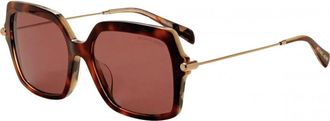 Michael Kors Womens MK2247U 55 395173 Quogue Sunglasses - Brown - One Size