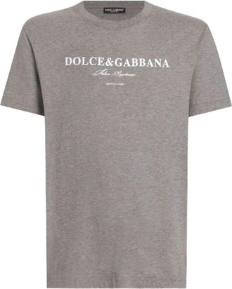 Dolce & Gabbana Grijze T-shirt voor mannen Aw 25 - Heren - T-shirts - Grijs - 2XL - Tops