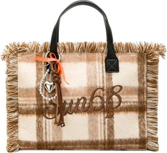 Sun 68 Cali Midi Bag - Dames - Shoppers - Bruin - ONE Size - Wol - Tassen