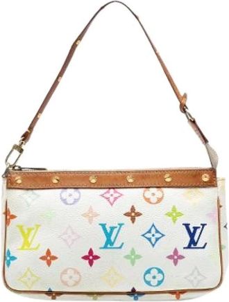 Louis Vuitton Pre-owned Mini Bags, female, White, Size: ONE SIZE Pre-owned Fabric Mini Bag