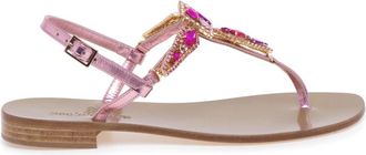 Paolo Ferrara Schoenen, Dames, Roze, 37 EU, Leer, Caprese Sandaal