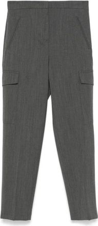 Twinset Stijlvolle Broek Set - Dames - Straight fit broeken - Grijs - XL - Broeken