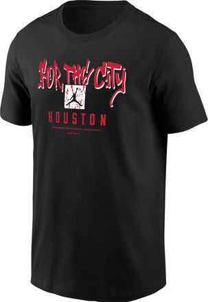 Nike Houston Cougars Street Style Nike Mens NCAA Short-Sleeve T-Shirt in Black | M11332P125UNHO-BLK