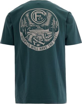 Filson Mens T-Shirt Millard Mallard Green Cotton T-Shirts And Polos