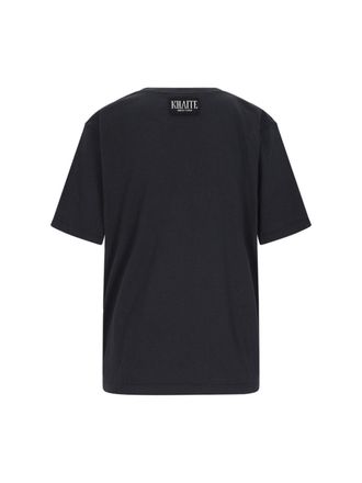 Khaite Womens T-Shirts And Polos Black Cotton