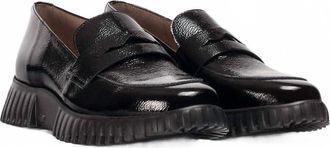 Wonders Womens Loafer Shoes In Lack Black