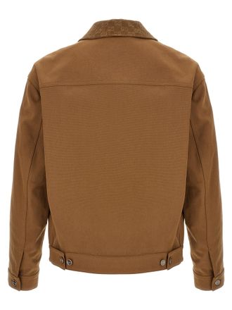 Gucci Mens Brown Cotton Full-Length Jacket Clothing