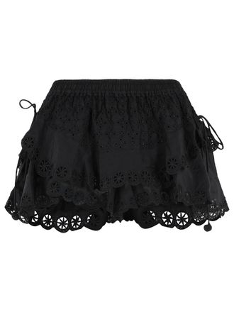 Isabel Marant Isabel Marant Neis zwarte katoenen en zijden shorts