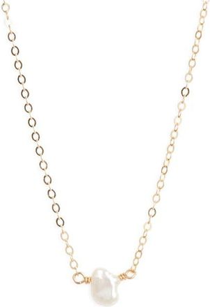 Nashelle Birthstone Pendant Necklace in Gold Fill at Nordstrom, Size 16