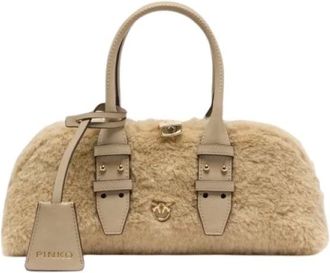 Pinko Pinko, Dames, Tassen, Beige, Maat: ONE Size
