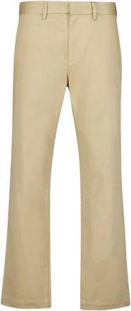 Saint Laurent Stretch Katoenen Chino Broek - Heren - Chinos - Beige - W34 - Katoen - Broeken