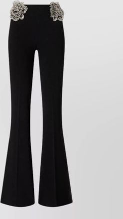Pinko high waist flared trousers embellished design