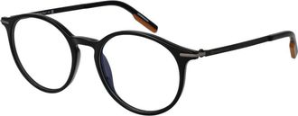 Ermenegildo Zegna Black Plastic Glasses (Frames)
