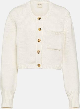Khaite Lavan cropped cashmere cardigan