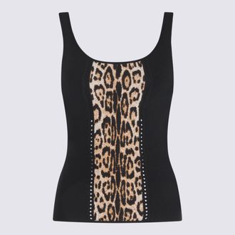 Roberto Cavalli Top Leopardo/Nero