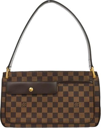 Louis Vuitton Aubagne Damier Ebene Brown Canvas Handbag (Pre-Owned)