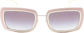 Chanel Pre-owned Accessories, female, Pink, Size: ONE SIZE Pre-owned Plastic Sunglasses