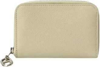 Herm&egrave;s Pre-owned Zip and Go Leren Munt- en Kaarthouder - Dames - Vintage Accessoires - Wit - ONE Size - Leer - Vintage