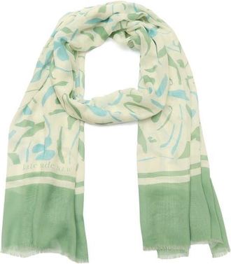 Kate Spade New York painters garden oblong scarf in Green Multi at Nordstrom