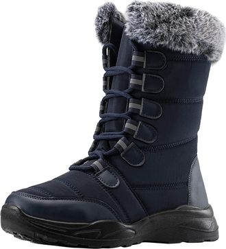 Generic snow boots womens waterproof Snow Boots Womens Waterproof Wide Fit Boot Winter Fur Lined Warm Shoes Ladies Non Slip Walking Thermal Wellington Fluffy 