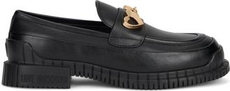 Love Moschino Mocasines de Piel - Shoes - Mujer - Negro - 36 EU