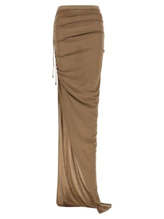 Rick Owens Cotton Mini Womens Skirt