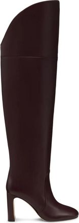 Stuart Weitzman Babette Over-The-Knee Tubo 85 - Dames - Over de knie laarzen - Bruin - 39 EU - Schoenen