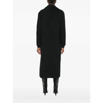 Vince Double-Breasted Wool Coat - Black
