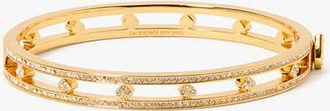 Kate Spade New York Cut To The Chase Pave Spade Hinge Bangle