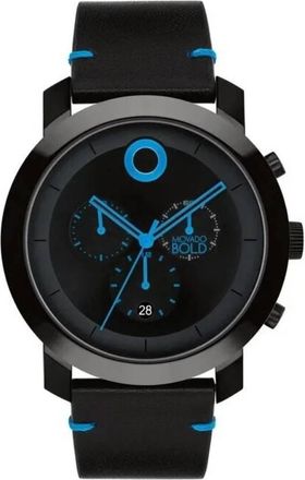 Movado Impulse Chronograph Quartz Black Dial Mens Watch 3601067