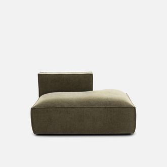 La Redoute Interieurs Loungebank rechts, vintage ribfluweel, Seven