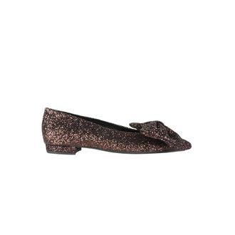 Dante6 Abbey Bow Pointed Toe Flats - Dames - Schoenen - Bruin - Maat: 38 EU Leer