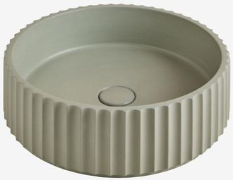 Sklum Lavabo Redondo &Oslash;40 Cm En Cemento Teide Sklum