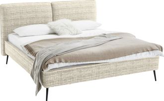 Meise.Möbel Polsterbett »Infinity erhältlich in verschiedenen Farben und Breiten« mit schwarzen Metallfüssen