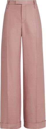 Brunello Cucinelli Loose Flared Trousers in Pink at Nordstrom, Size 40 It