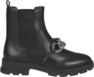 Michael Kors Enkel laarzen - Dames - Chelseaboots - Zwart - 36 EU - Leer - Schoenen