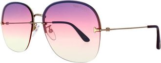 Tom Ford FT0794-H 28Z Shiny Gold/Purple Gradient