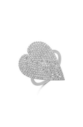 SHYMI Mon Amor Heart Ring in Silver at Nordstrom, Size 6
