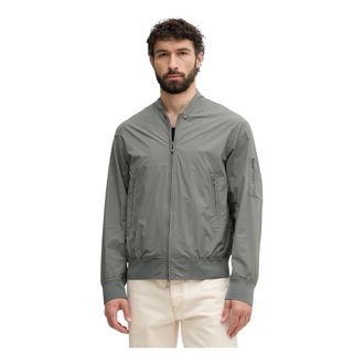 A|X Armani Exchange Full-Zip Bomber - Heren - Bomber jackets - Grijs - 2XL - Polyester - Jassen